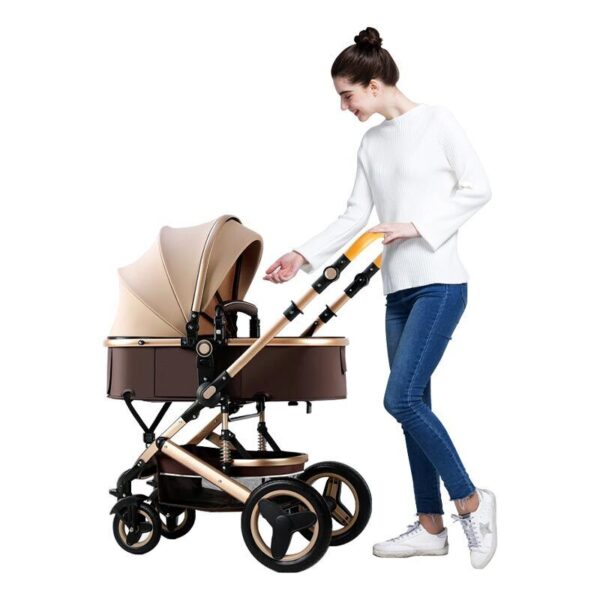 9-in-1 Foldable Baby Pram Bassinet Carriage 2024 - Image 5