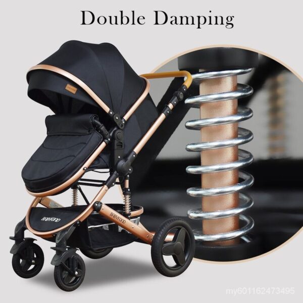 9-in-1 Foldable Baby Pram Bassinet Carriage 2024 - Image 8