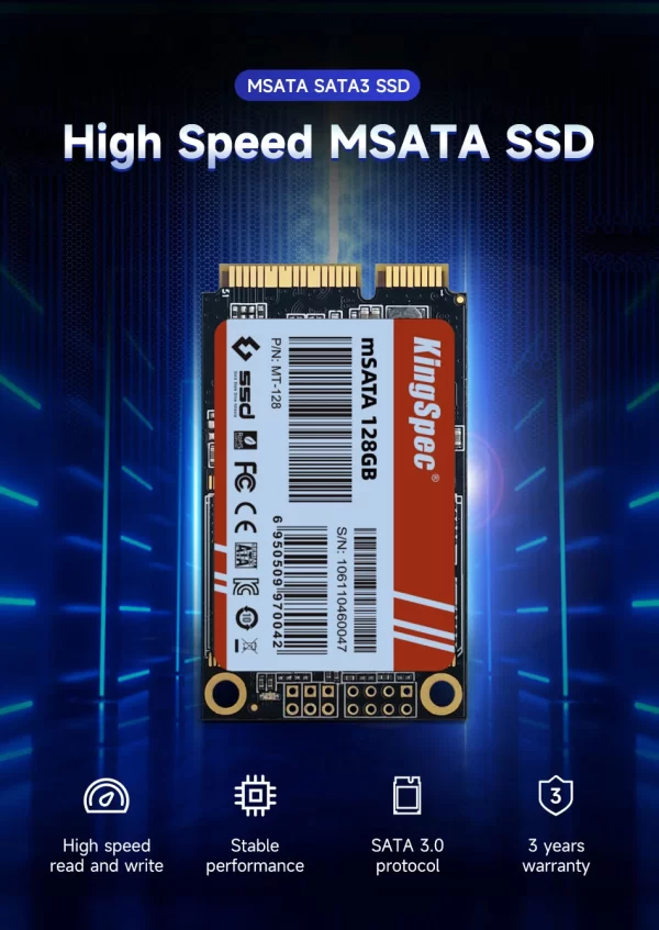 MSATA SSD - 128GB/ 256GB/ 512GB/ 1TB/ 2TB