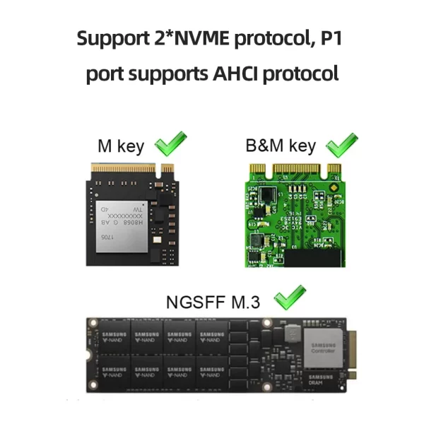 NVME SSD Docking Station Dual-Bay - Image 7