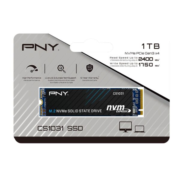 PNY - 1TB M.2 NVME SSD PCIe 3.0 - Image 2