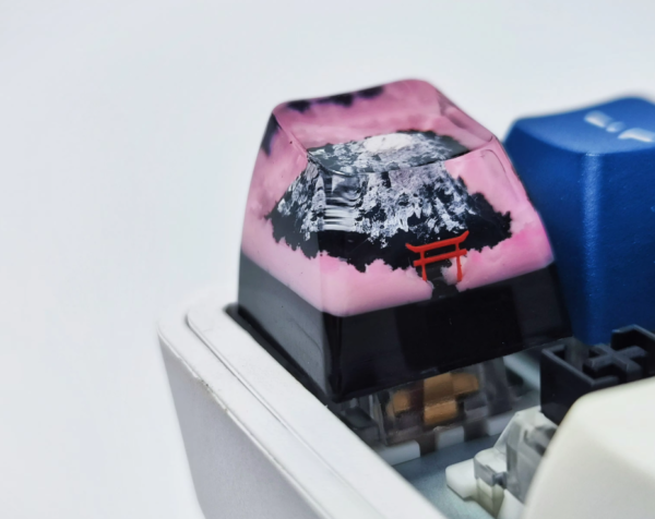 Premium Sakura Mountain Key Cap for Mechanical Keyboard - Image 4