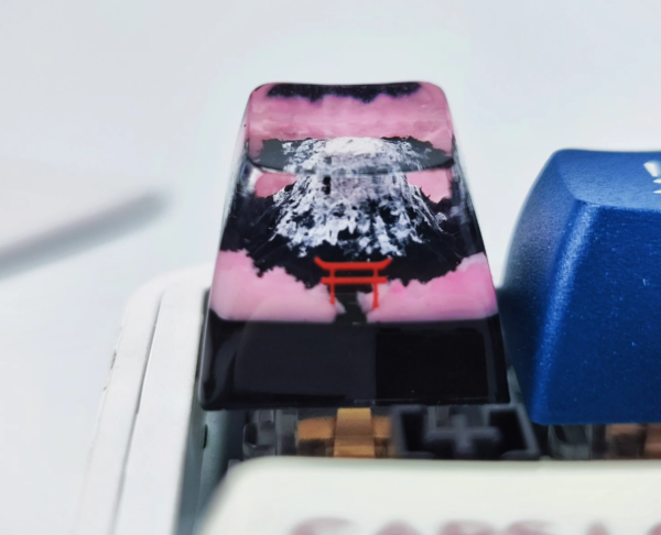 Premium Sakura Mountain Key Cap for Mechanical Keyboard