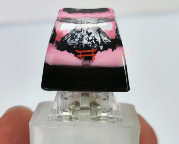 Premium Sakura Mountain Key Cap for Mechanical Keyboard - Image 2