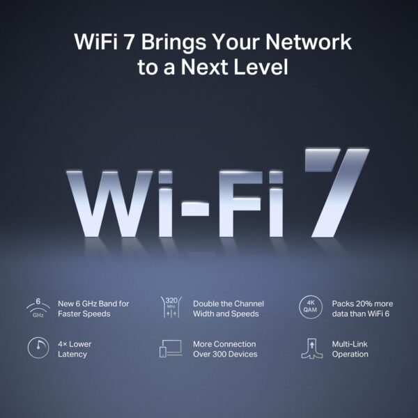 Mercusys BE9300 Tri-Band Wi-Fi 7 Router (MR47BE) - Image 4