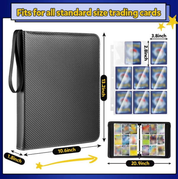 900 Pockets Card Binder Album with Zipper - Image 3