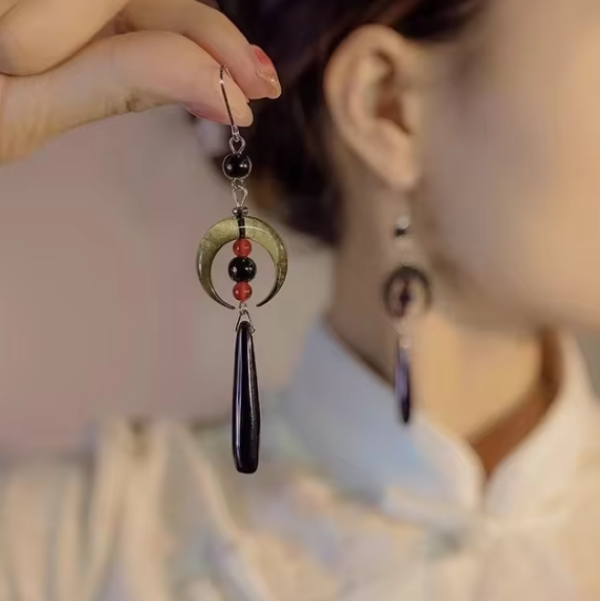 Chinese Fan Earrings - Image 4